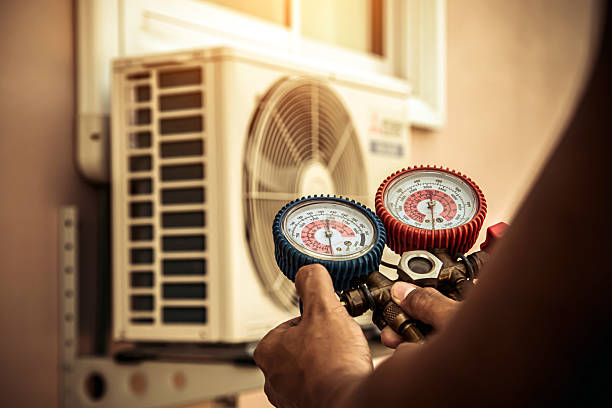 Professional Ductwork Repair technician working in Kensington, CT